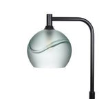 768 Floor Lamp-Glass-Bicycle Glass Co - Hotshop-Glacial-Eco Clear-Matte Black-Bicycle Glass Co