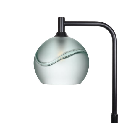 768 Floor Lamp-Glass-Bicycle Glass Co - Hotshop-Glacial-Eco Clear-Matte Black-Bicycle Glass Co