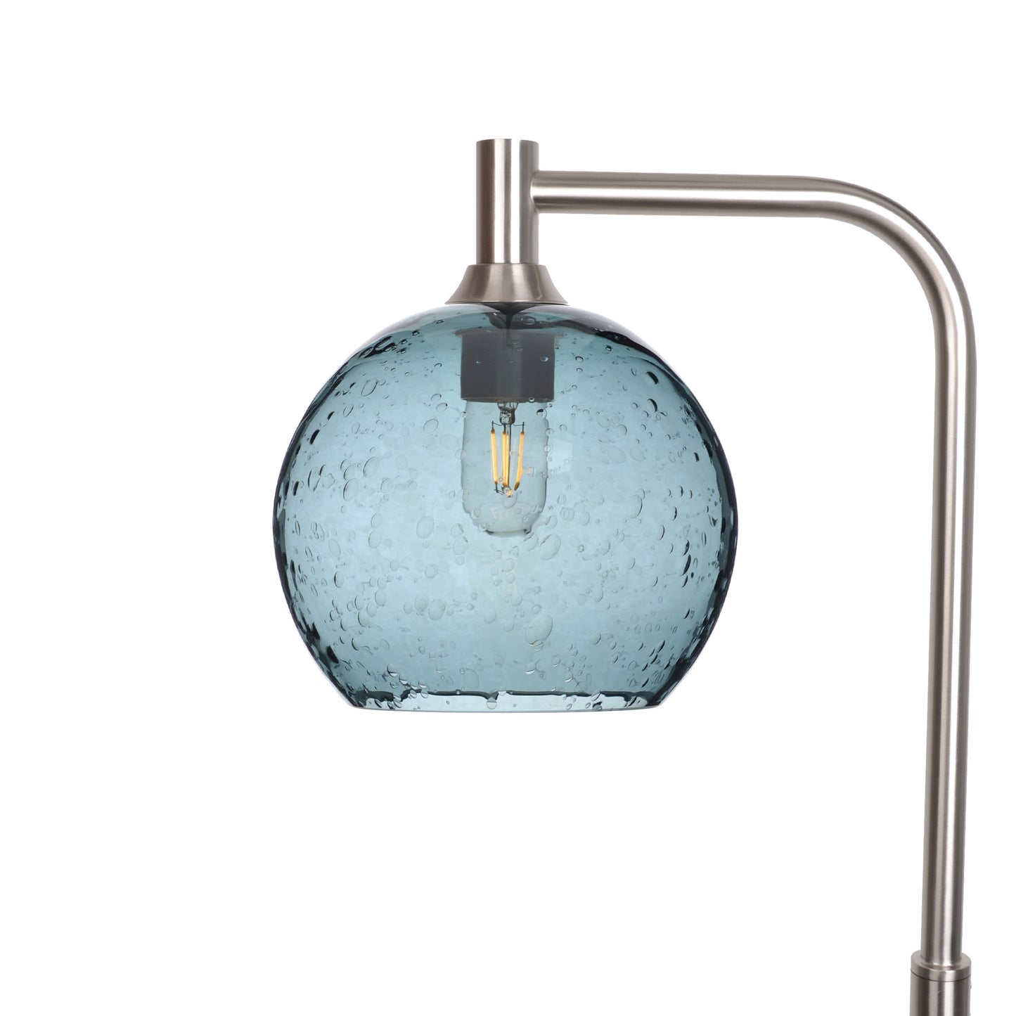 768 Floor Lamp-Glass-Bicycle Glass Co - Hotshop-Lunar-Slate Gray-Brushed Nickel-Bicycle Glass Co