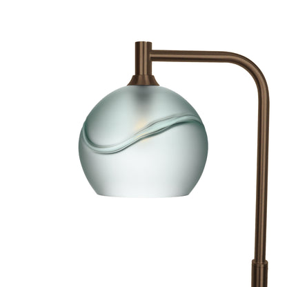 768 Glacial: Floor Lamp-Glass-Bicycle Glass Co - Hotshop-Eco Clear-Antique Bronze-Bicycle Glass Co
