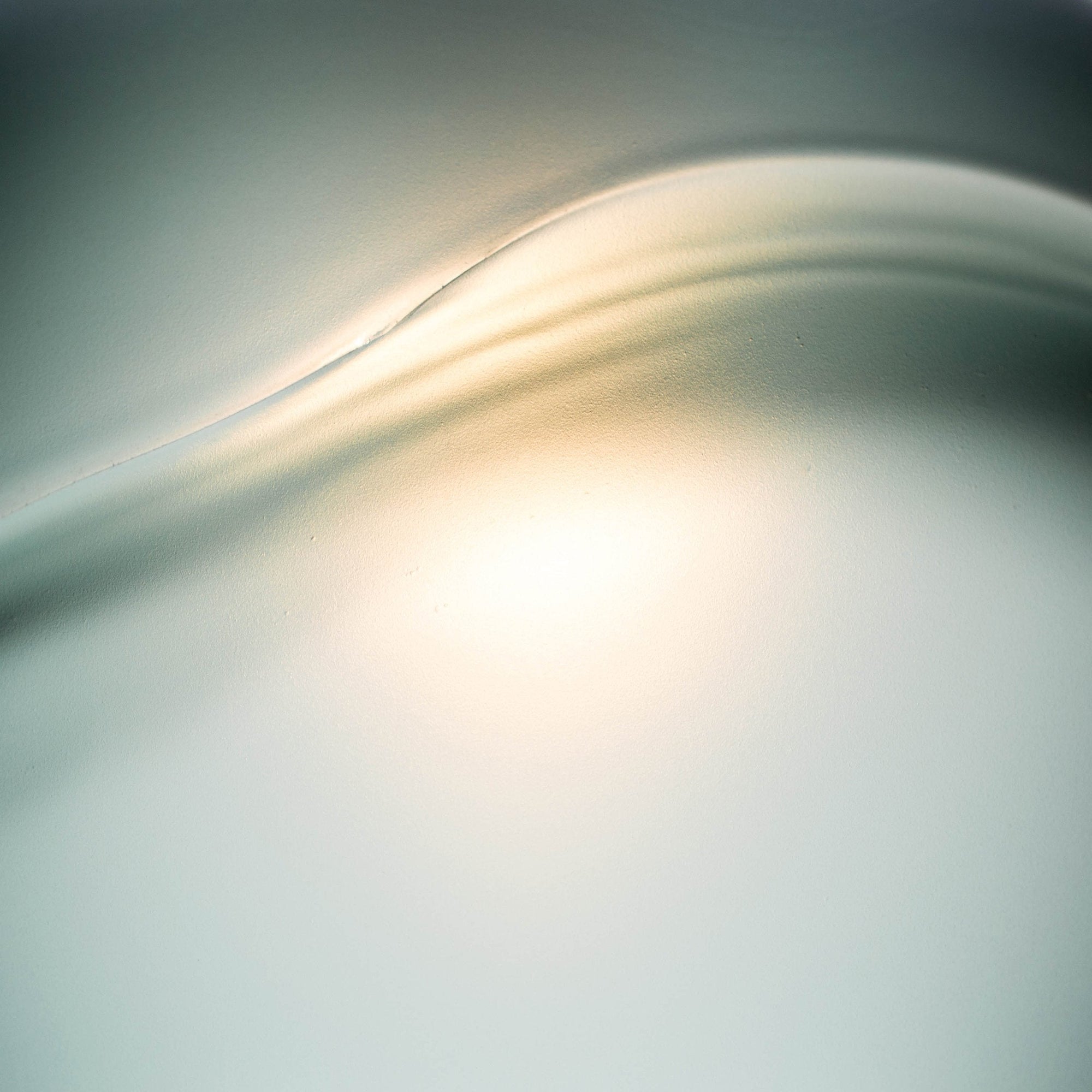 Bicycle Glass Co 768 Glacial: Single Pendant Light, Eco Clear Glass, Light Bulb On, Detail Shot, Close Up 