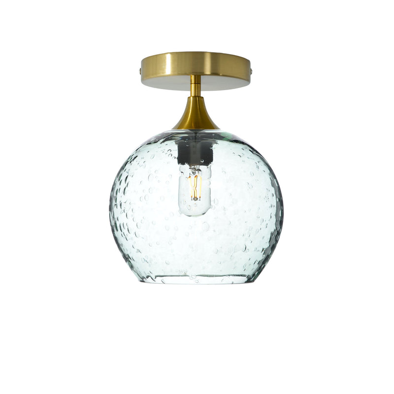 768 Semi-Flush Light – Lunar / Eco Clear / Polished Brass