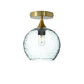 768 Semi-Flush-Bicycle Glass Co - Hotshop-Lunar-Eco Clear-Polished Brass-Bicycle Glass Co