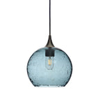 768 Single Pendant Light-Bicycle Glass Co-Antique Bronze 15ft Cord + Track Mount-Lunar-Slate Gray-Bicycle Glass Co
