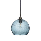768 Single Pendant Light-Bicycle Glass Co-Antique Bronze 15ft Cord + Track Mount-Spun-Slate Gray-Bicycle Glass Co