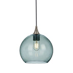 768 Single Pendant Light-Bicycle Glass Co-Antique Bronze - 4ft Cord-Lucent-Slate Gray-Bicycle Glass Co
