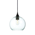 768 Single Pendant Light-Bicycle Glass Co-Matte Black - 4ft Cord-Lucent-Eco Clear-Bicycle Glass Co
