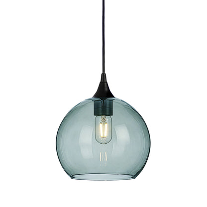 768 Single Pendant Light-Bicycle Glass Co-Matte Black - 4ft Cord-Lucent-Slate Gray-Bicycle Glass Co