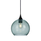 768 Single Pendant Light-Bicycle Glass Co-Matte Black - 4ft Cord-Lucent-Slate Gray-Bicycle Glass Co