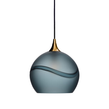 Polished Brass - 8ft Cord / Glacial / Slate Gray