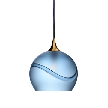 Polished Brass - 8ft Cord / Glacial / Steel Blue