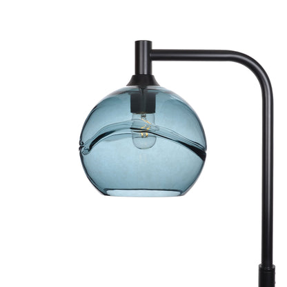 768 Swell: Floor Lamp-Glass-Bicycle Glass Co - Hotshop-Slate Gray-Matte Black-Bicycle Glass Co