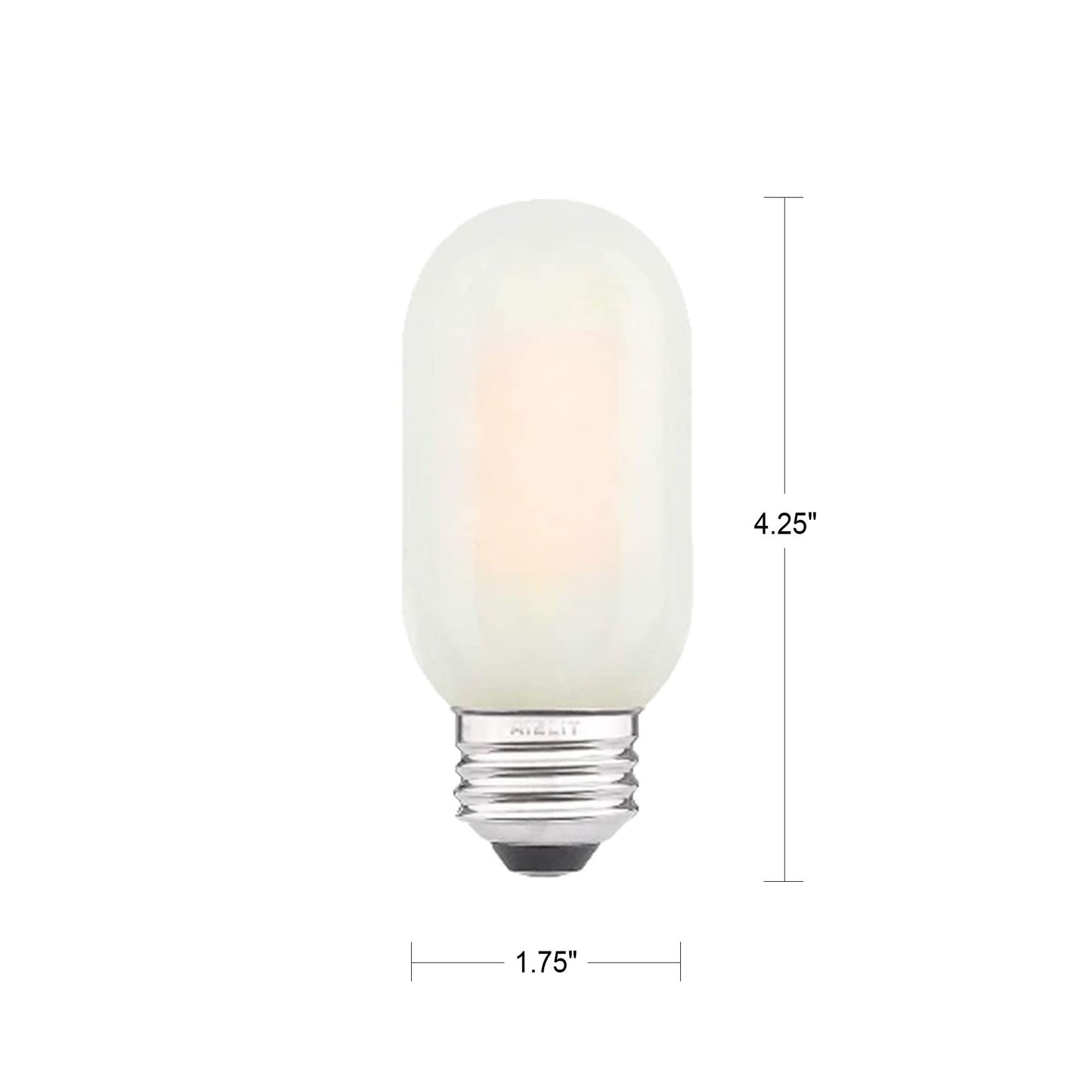 8 Watt Frosted Dimmable Filament Bulb - 2700k-Lightbulb-Bicycle Glass Co - Hardware-Single Bulb-Bicycle Glass Co