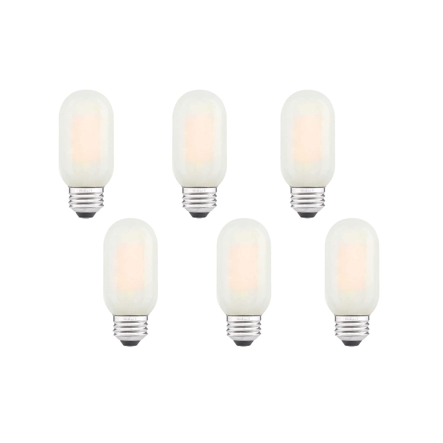 8 Watt Frosted Dimmable Filament Bulb - 2700k-Lightbulb-Bicycle Glass Co - Hardware-Six Bulb Pack-Bicycle Glass Co