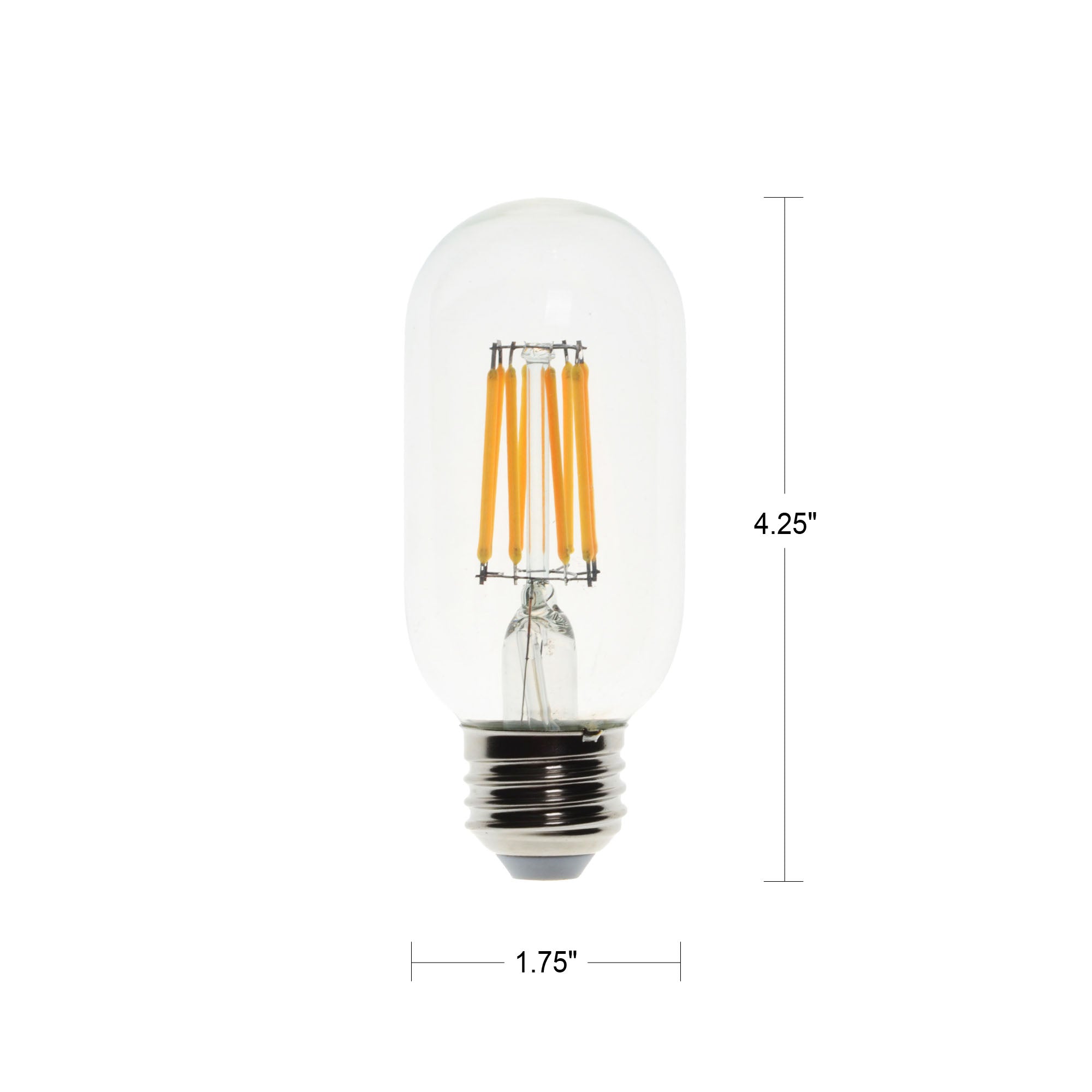 8 Watt Dimmable Filament Bulb - 2700k-Lightbulb-Bicycle Glass Co - Hardware-Single Bulb-Bicycle Glass Co