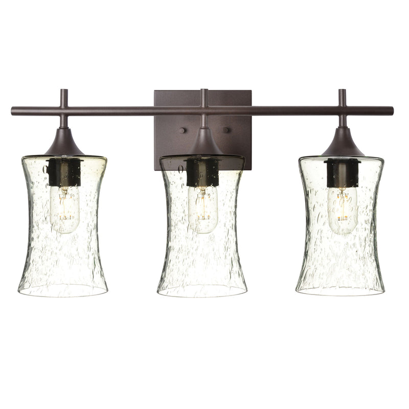 818 3-Light Vanity – Lunar / Eco Clear / Antique Bronze