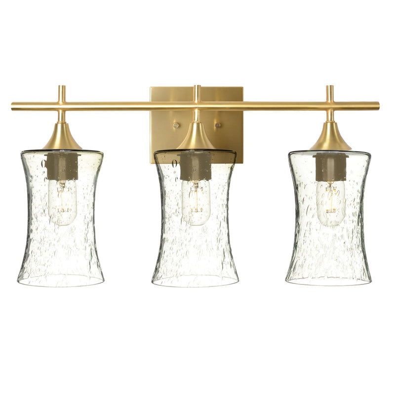 818 3-Light Vanity – Lunar / Eco Clear / Polished Brass