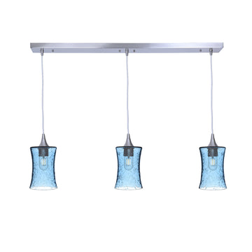 Brushed Nickel - 4ft Cord / Lunar / Steel Blue