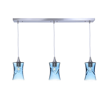 Brushed Nickel - 4ft Cord / Swell / Steel Blue