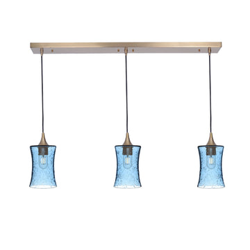 Polished Brass - 4ft Cord / Lunar / Steel Blue