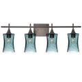 818 4-Light Vanity-Glass-Bicycle Glass Co-Lunar-Slate Gray-Antique Bronze-Bicycle Glass Co