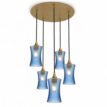 Celestial / Steel Blue / Polished Brass - 4ft Cord