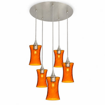 Lunar / Golden Amber / Brushed Nickel - 4ft Cord