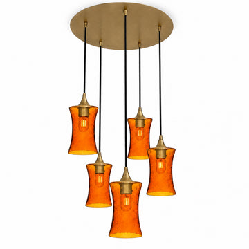 Lunar / Golden Amber / Polished Brass - 4ft Cord