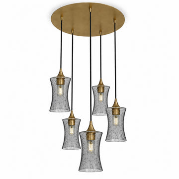 Lunar / Slate Gray / Polished Brass - 4ft Cord