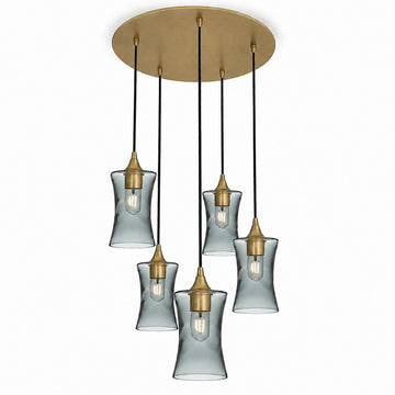 Swell / Slate Gray / Polished Brass - 4ft Cord