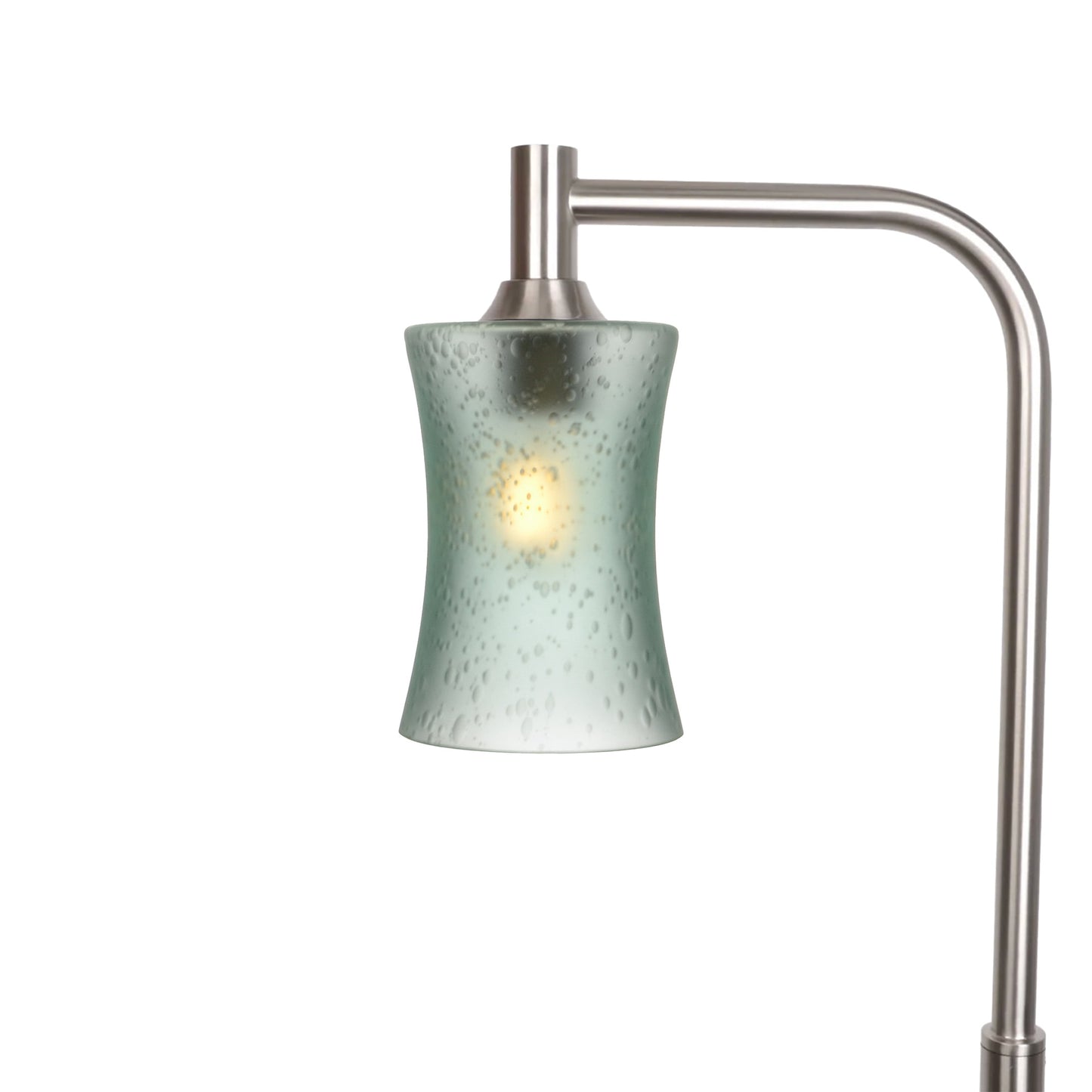 818 Floor Lamp-Glass-Bicycle Glass Co-Celestial-Eco Clear-Brushed Nickel-Bicycle Glass Co