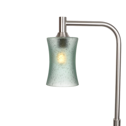 818 Floor Lamp-Glass-Bicycle Glass Co-Celestial-Eco Clear-Brushed Nickel-Bicycle Glass Co