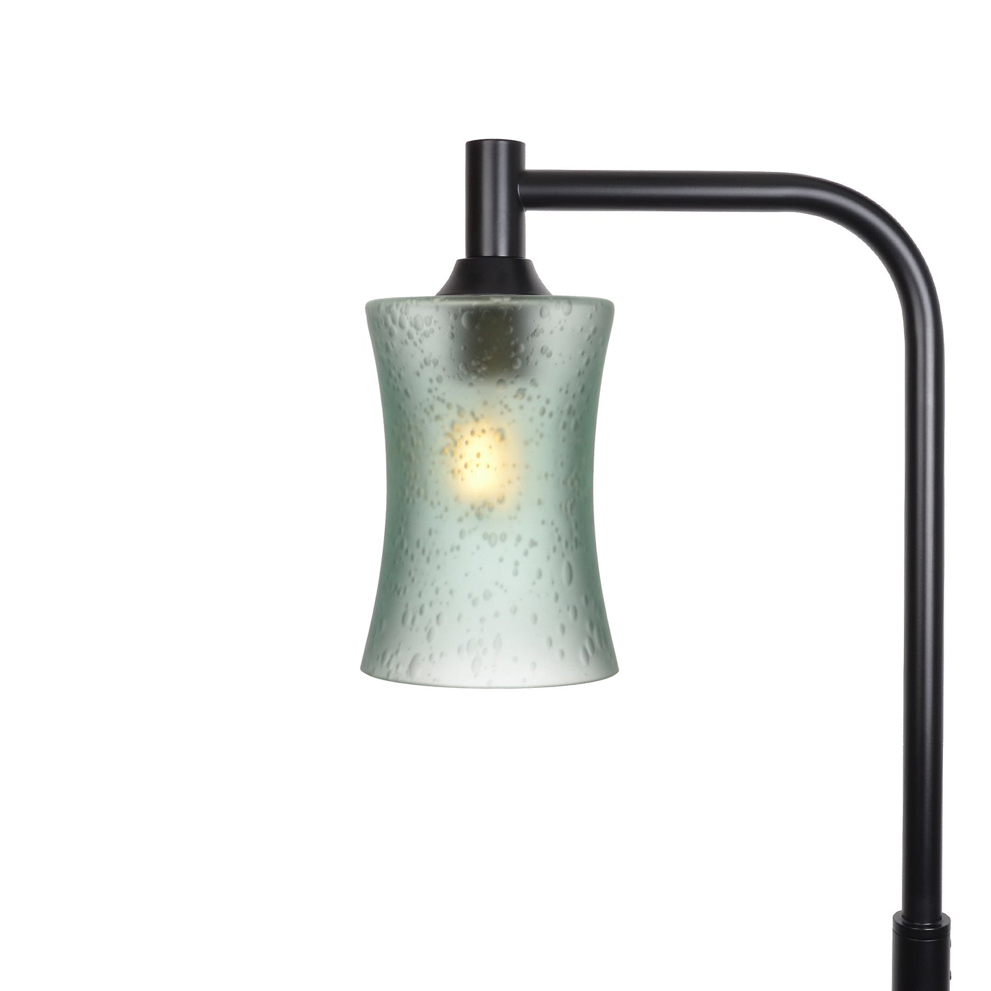 818 Floor Lamp-Glass-Bicycle Glass Co-Celestial-Eco Clear-Matte Black-Bicycle Glass Co