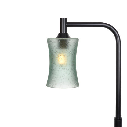 818 Floor Lamp-Glass-Bicycle Glass Co-Celestial-Eco Clear-Matte Black-Bicycle Glass Co