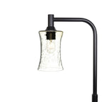 818 Floor Lamp-Glass-Bicycle Glass Co-Lunar-Eco Clear-Matte Black-Bicycle Glass Co