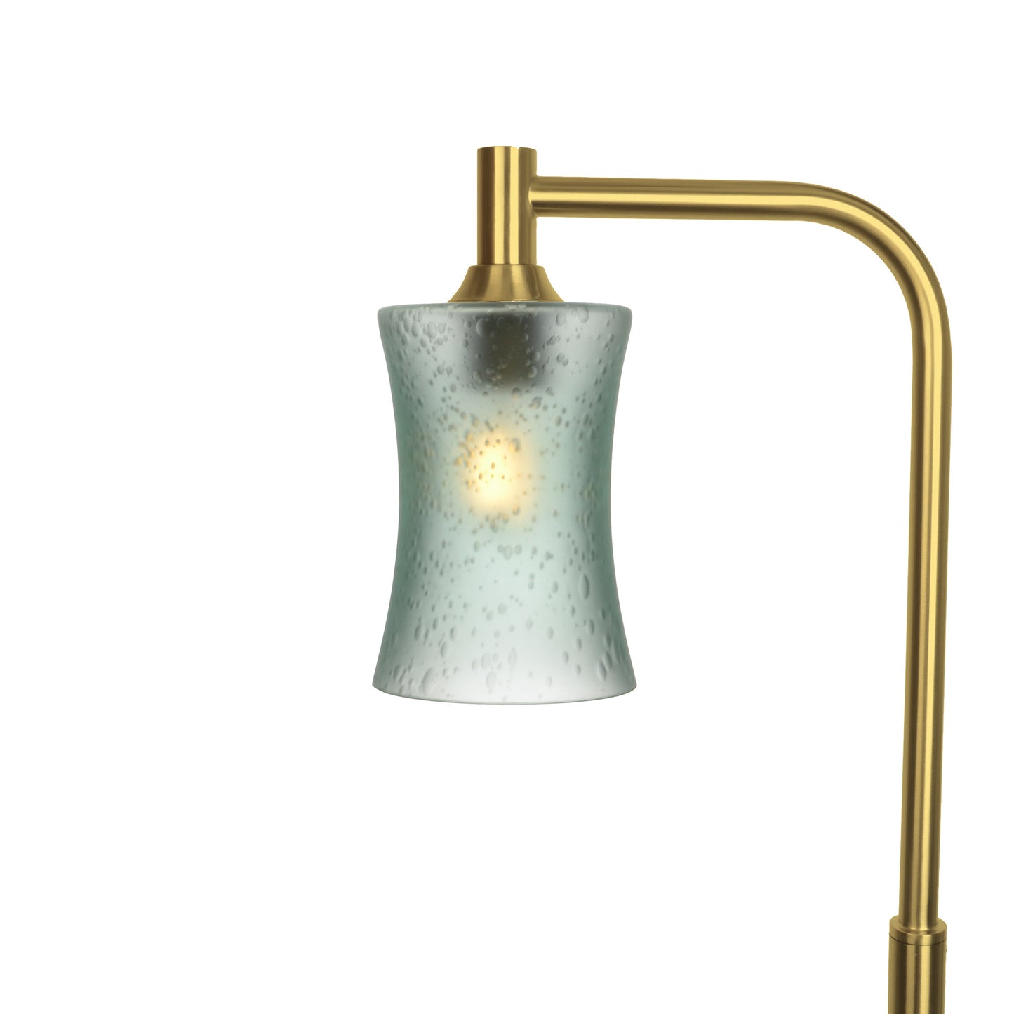 818 Floor Lamp-Glass-Bicycle Glass Co-Celestial-Eco Clear-Polished Brass-Bicycle Glass Co