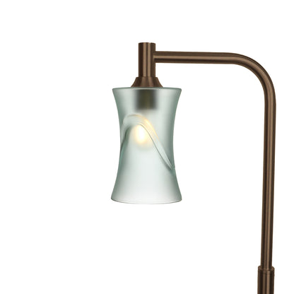 818 Floor Lamp-Glass-Bicycle Glass Co-Glacial-Eco Clear-Antique Bronze-Bicycle Glass Co