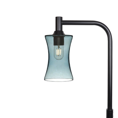 818 Floor Lamp-Glass-Bicycle Glass Co-Lucent-Eco Clear-Matte Black-Bicycle Glass Co