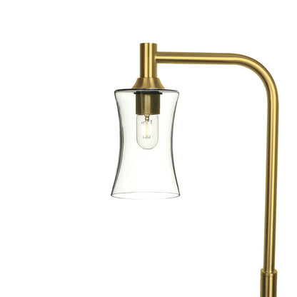 818 Floor Lamp-Glass-Bicycle Glass Co-Lucent-Eco Clear-Polished Brass-Bicycle Glass Co
