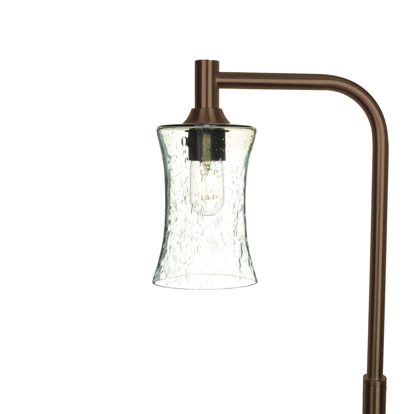 818 Floor Lamp-Glass-Bicycle Glass Co-Lunar-Eco Clear-Antique Bronze-Bicycle Glass Co