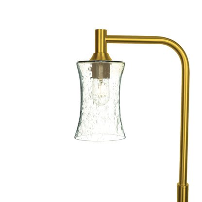 818 Floor Lamp-Glass-Bicycle Glass Co-Lunar-Eco Clear-Polished Brass-Bicycle Glass Co