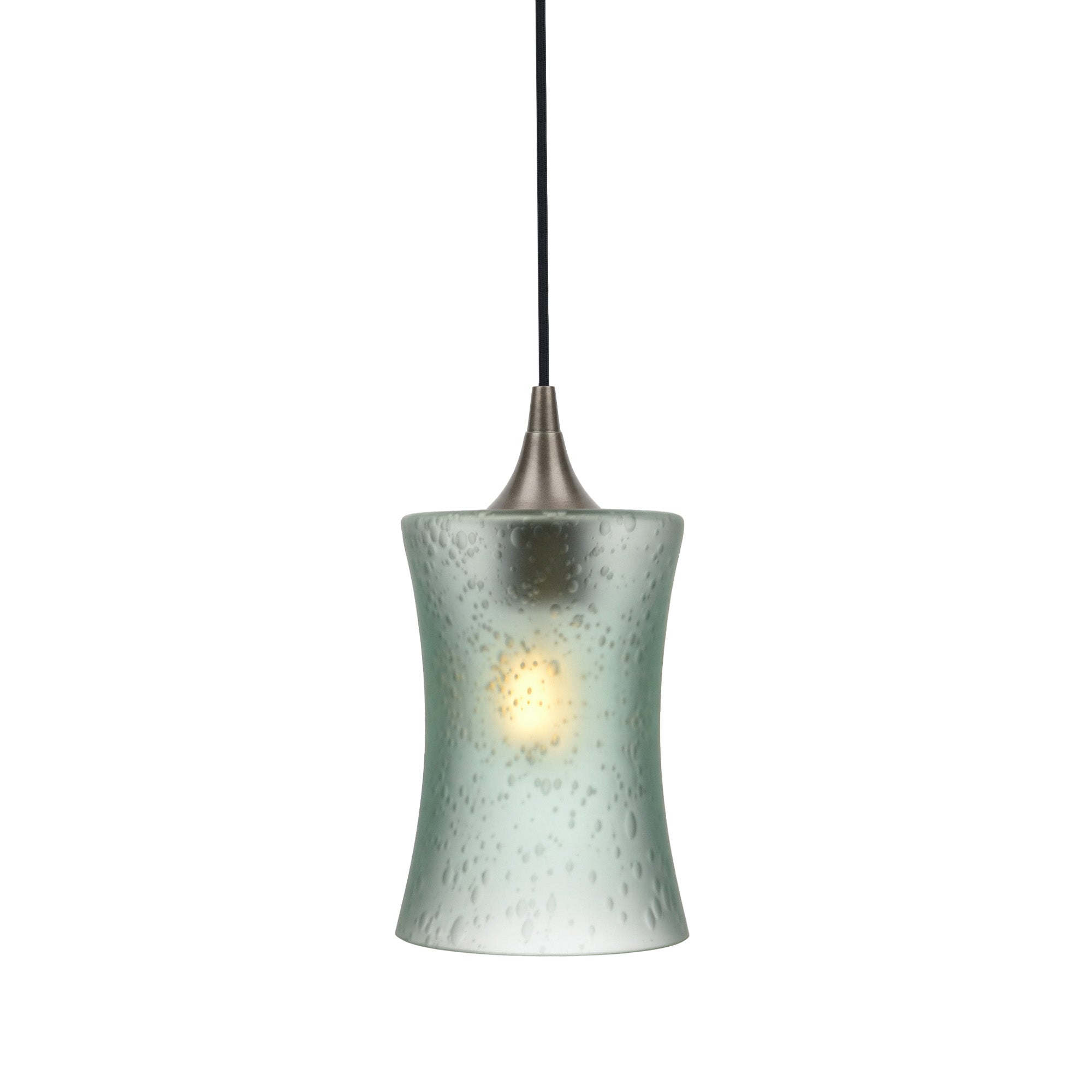 818 Single Pendant Light-Bicycle Glass Co-Antique Bronze - 4ft Cord-Celestial-Eco Clear-Bicycle Glass Co