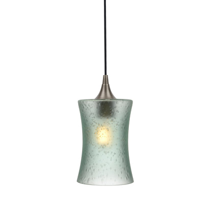 818 Single Pendant Light-Bicycle Glass Co-Antique Bronze - 4ft Cord-Celestial-Eco Clear-Bicycle Glass Co