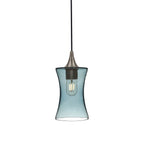 818 Single Pendant Light-Bicycle Glass Co-Antique Bronze - 4ft Cord-Lucent-Slate Gray-Bicycle Glass Co