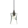 818 Single Pendant Light-Bicycle Glass Co-Antique Bronze - 4ft Cord-Swell-Eco Clear-Bicycle Glass Co