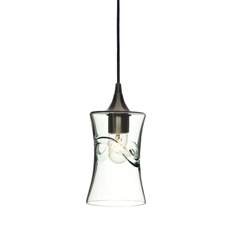 818 Single Pendant Light — Antique Bronze - 8ft Cord / Swell / Eco Clear