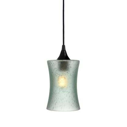 818 Single Pendant Light-Bicycle Glass Co-Matte Black - 4ft Cord-Celestial-Eco Clear-Bicycle Glass Co