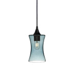 818 Single Pendant Light-Bicycle Glass Co-Matte Black - 4ft Cord-Lucent-Slate Gray-Bicycle Glass Co
