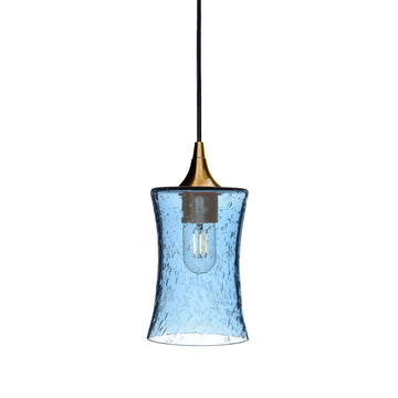 Polished Brass - 8ft Cord / Lunar / Steel Blue