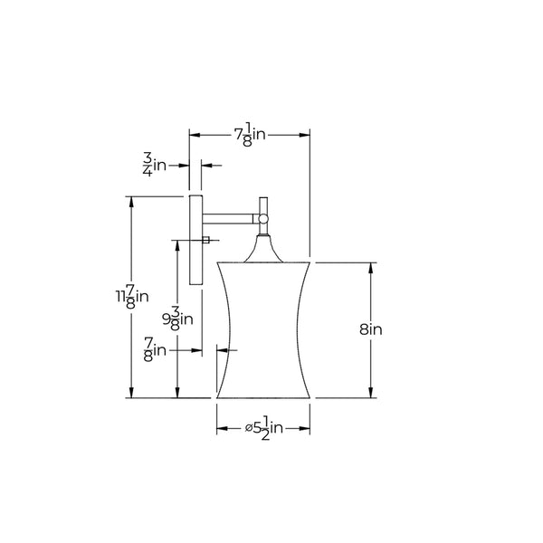 Dimensional Drawing: Side